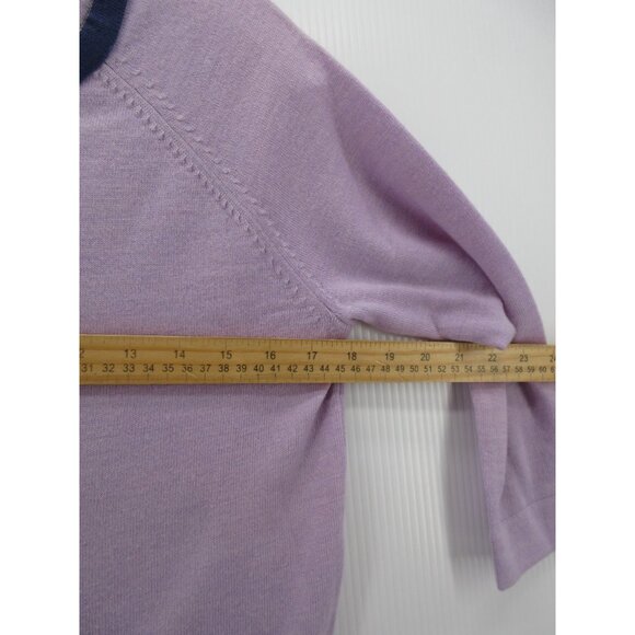 Coach Sweater Large Merino Wool Cardigan Button Up Crewneck Knit * - Picture 6 of 11